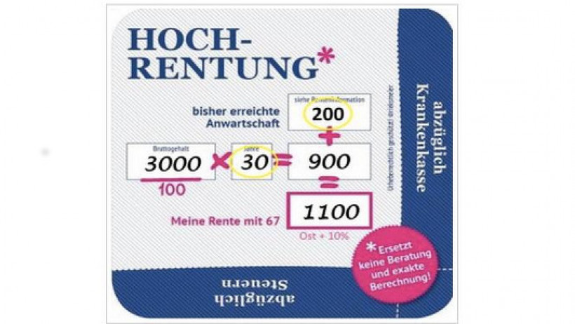 Rentenberechnung Bierdeckel Rentenberechnung Bierdeckel