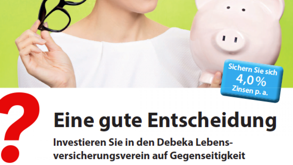 Die Debeka versucht Bausparverträge in nachrangige Namensschuldverschreibung umzuwandeln.