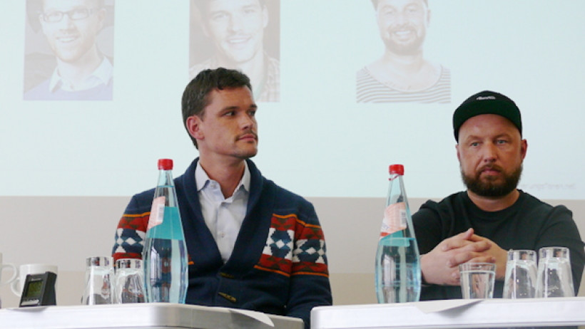 Abschlussdiskussion unter anderem mit der Geschäftsführer der feelix GmbH und Dominik Groenen von massUp