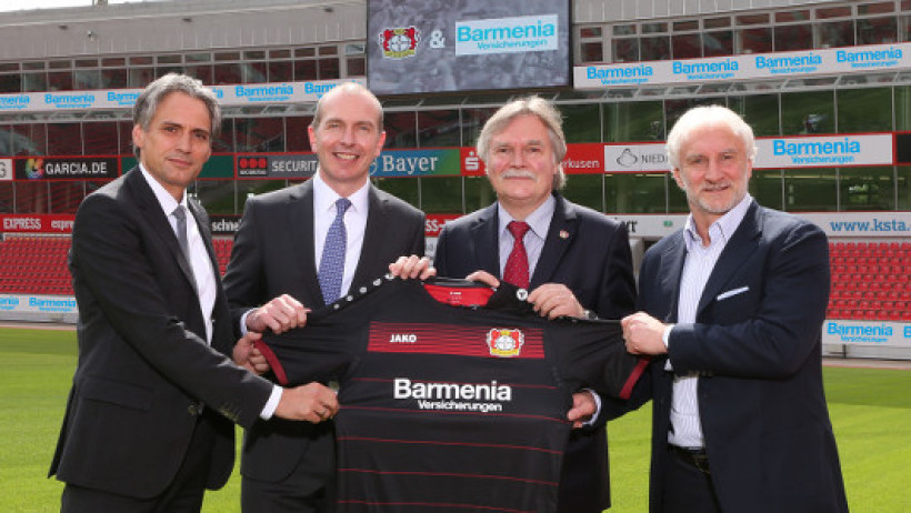 Barmenia wird Trikotsponsor bei Bayer 04 Leverkusen Barmenia wird Trikotsponsor bei Bayer 04 Leverkusen