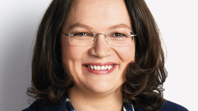 Andrea Nahles fordert Agenda 2030 Andrea Nahles fordert Agenda 2030