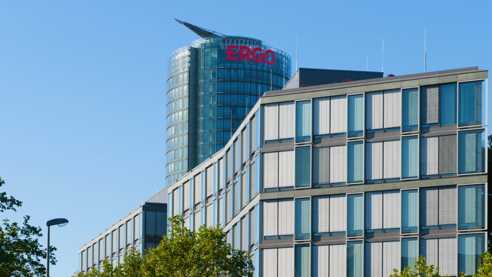 Ergo-Zentrale in Düsseldorf. Der Versicherer tritt nun mit einheitlicher Marke auf.