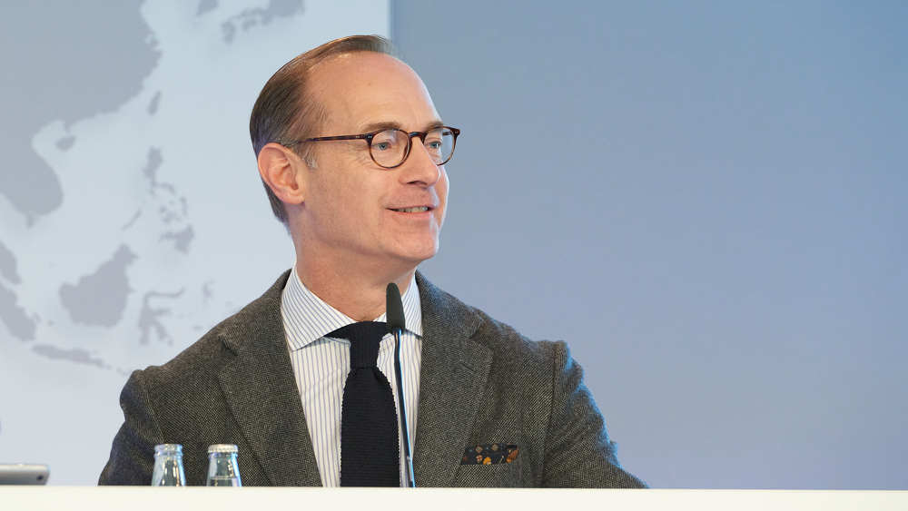 Allianz-Chef Oliver Bäte bei der Bilanzpressekonferenz 2019 in München