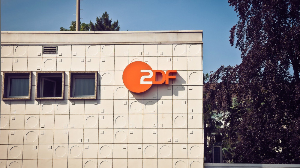 Die Fassade des ZDF-Studios in Düsseldorf.