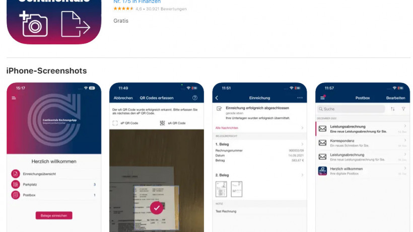 #7: Die Continentale RechnungsApp
