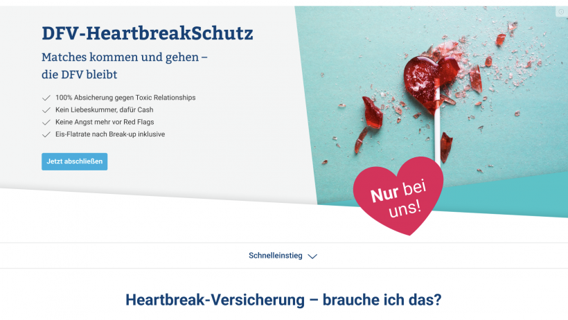 Deutsche Familienversicherung: Der HeartbreakSchutz