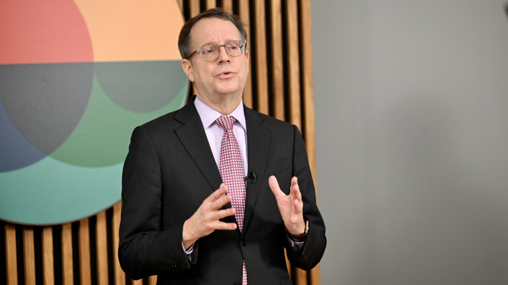 GDV-Präsident Dr. Norbert Rollinger auf der Jahresmedienkonferenz des Verbands 2024