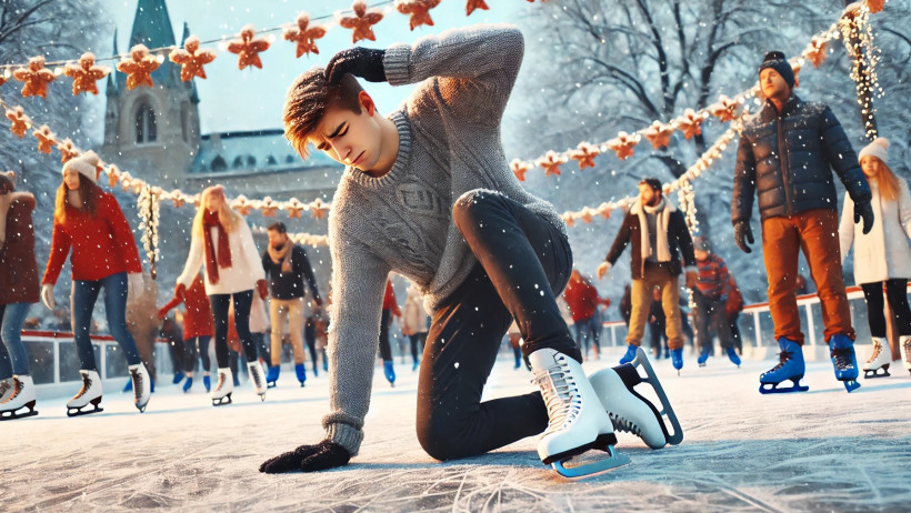 Platz 9: Schlittschuhlaufen