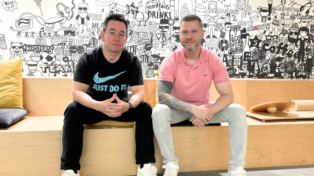Vinlivt-Gründer Dariusz Borowski und Uwe Lätsch