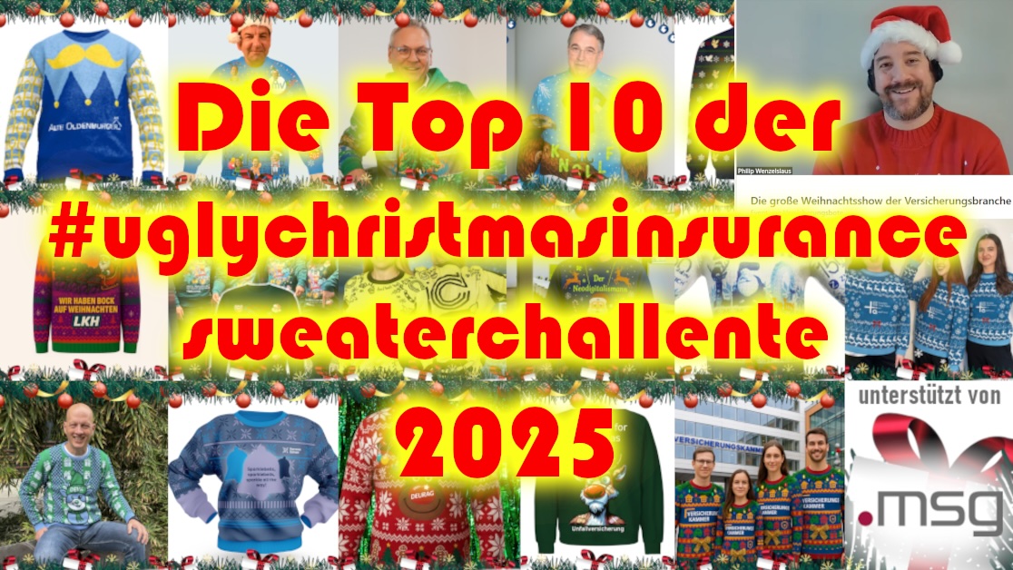 Oh du hässliche, oh du grässliche – Die Top 10 der schrecklichsten Weihnachtspullover der Versicherungsbranche 2025