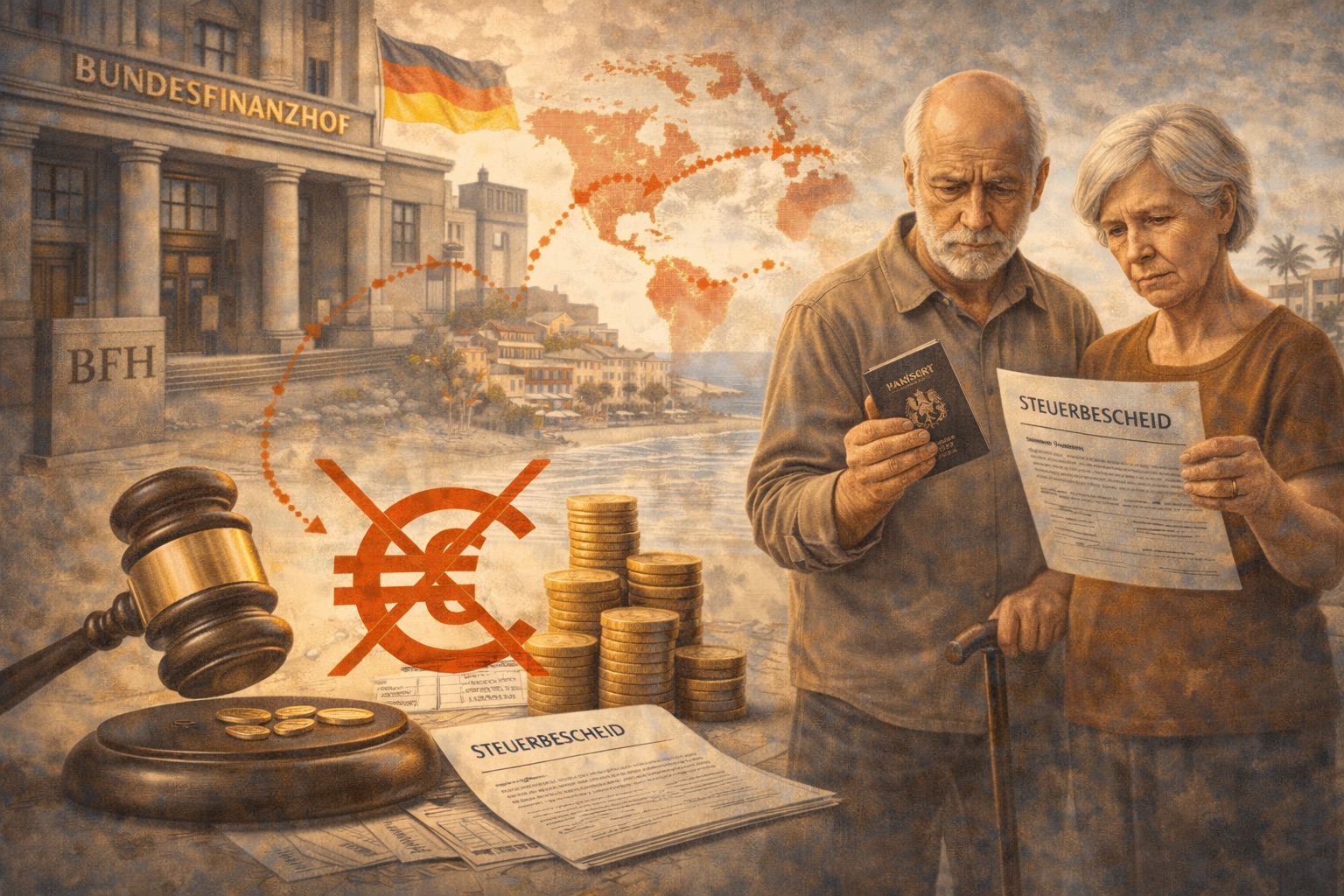 Bundesfinanzhof kassiert Steuerfreiheit für Rentner im Ausland