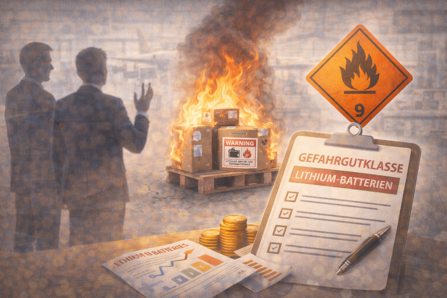 Versicherer fordern Einführung einer Gefahrgutklasse für Lithium-Batterien