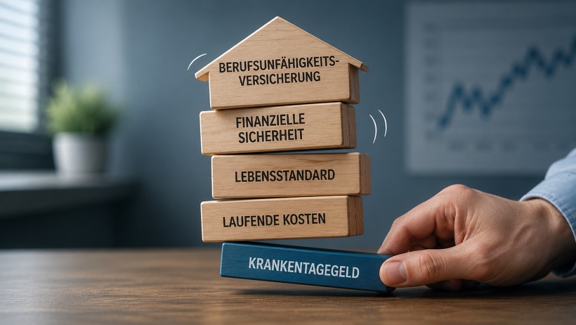 Krankentagegeld zuerst: Warum ohne Einkommensabsicherung jede BU-Strategie wackelt Krankentagegeld zuerst: Warum ohne Einkommensabsicherung jede BU-Strategie wackelt