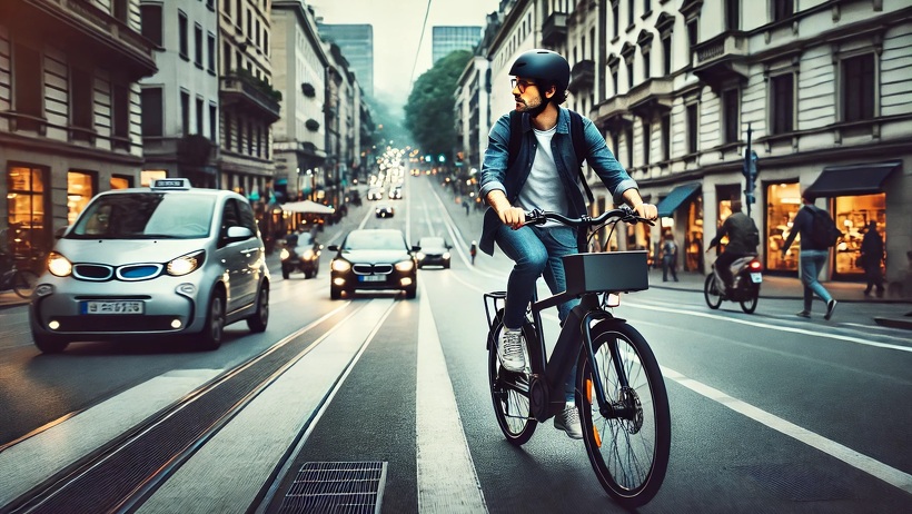 Platz 3: Fahrradfahren und E-Bikes