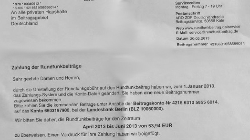 Polizei und Verbraucherzentralen warnen - gefälschte GEZ-Briefe im Umlauf Polizei und Verbraucherzentralen warnen - gefälschte GEZ-Briefe im Umlauf